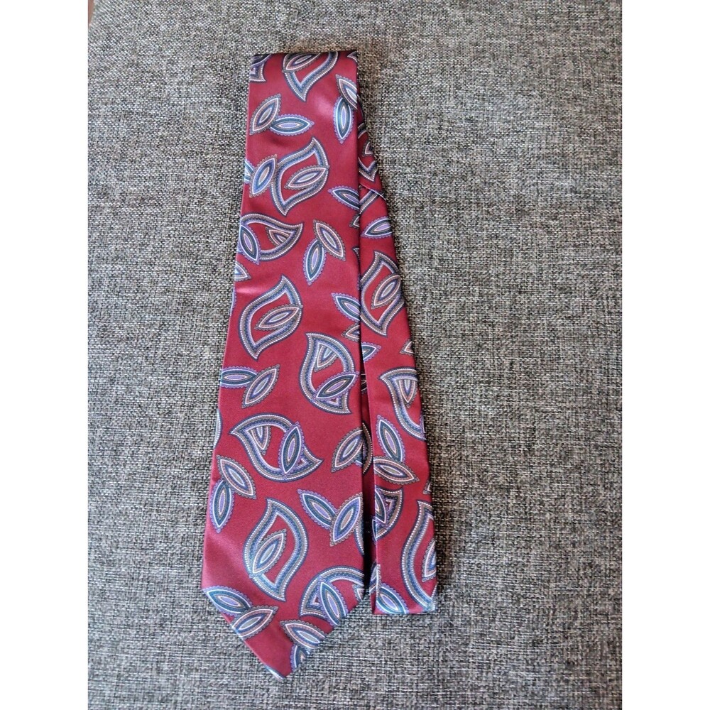 Savoy Tie 70s 80s 90s Y2K Mens Red Purple Green Brown Gray 3.75 Wide 62 Long